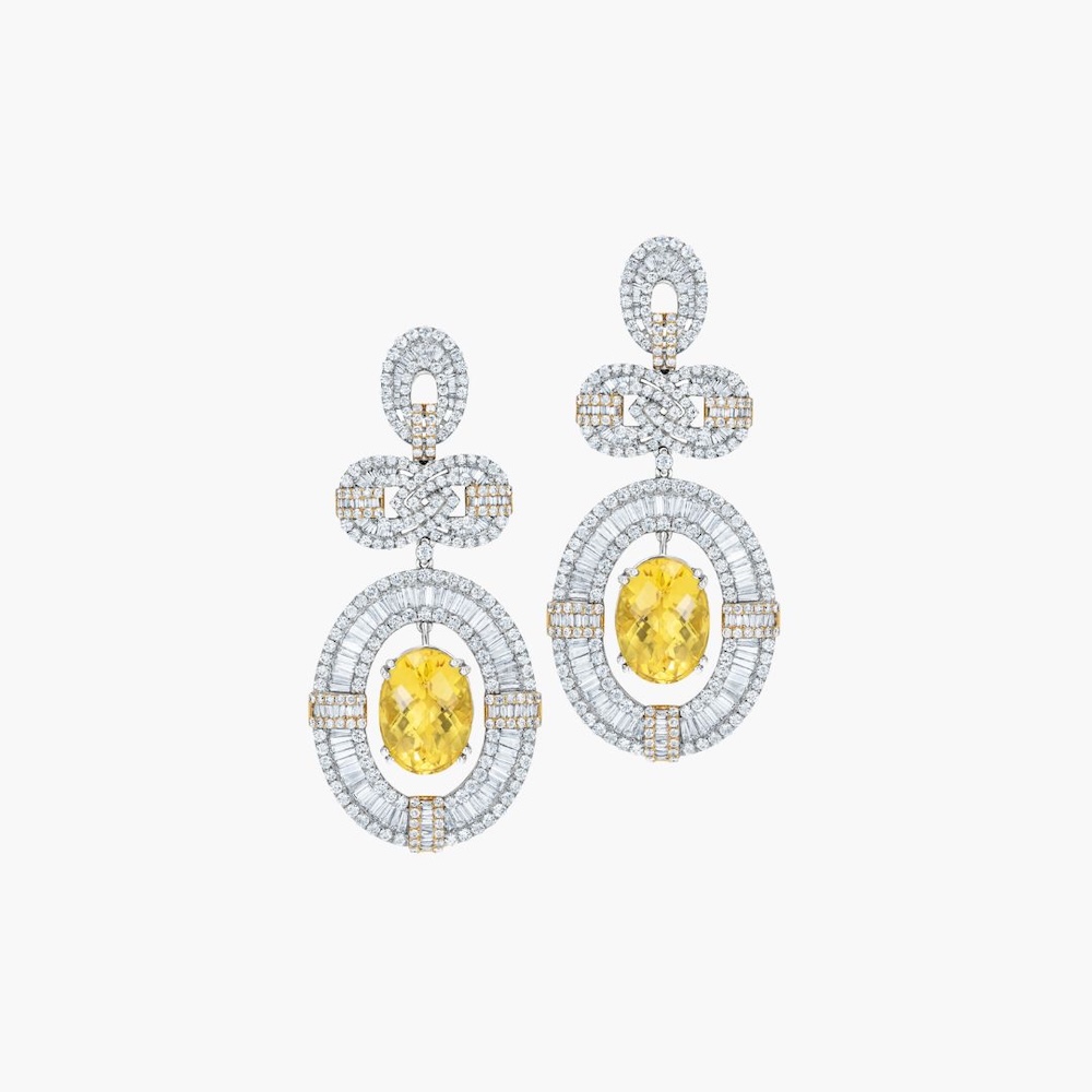Diamond & Citrine Chandelier